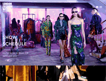 Tablet Screenshot of londonfashionweek.com